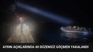 Aydın Açıklarında 40 Düzensiz Göçmen Yakalandı