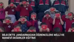 Bilecik'te Jandarmadan Öğrencilere Milli ve Manevi Değerler Eğitimi