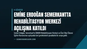 Emine Erdoğan Semerkantta Rehabilitasyon Merkezi Açılışına Katıldı