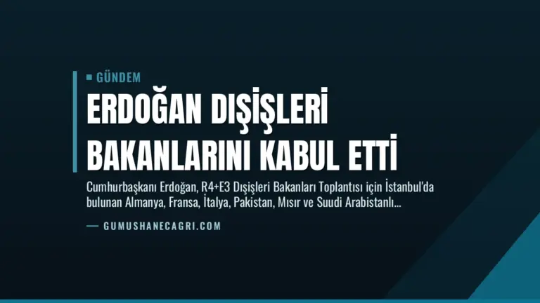 Erdoğan Dışişleri Bakanlarını Kabul Etti