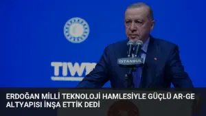 Erdoğan Milli Teknoloji Hamlesiyle Güçlü Ar-Ge Altyapısı İnşa Ettik Dedi