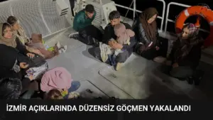 İzmir Açıklarında Düzensiz Göçmen Yakalandı