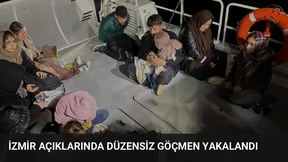 İzmir Açıklarında Düzensiz Göçmen Yakalandı