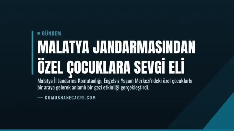 Malatya Jandarmasından Özel Çocuklara Sevgi Eli