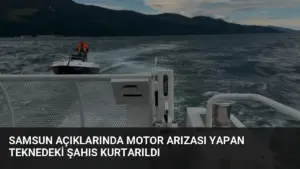Samsun Açıklarında Motor Arızası Yapan Teknedeki Şahıs Kurtarıldı