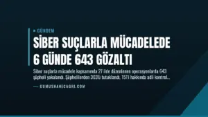 Siber Suçlarla Mücadelede 6 Günde 643 Gözaltı