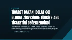 Ticaret Bakanı Bolat GO! GLOBAL Zirvesinde Türkiye-ABD Ticaretini Değerlendirdi