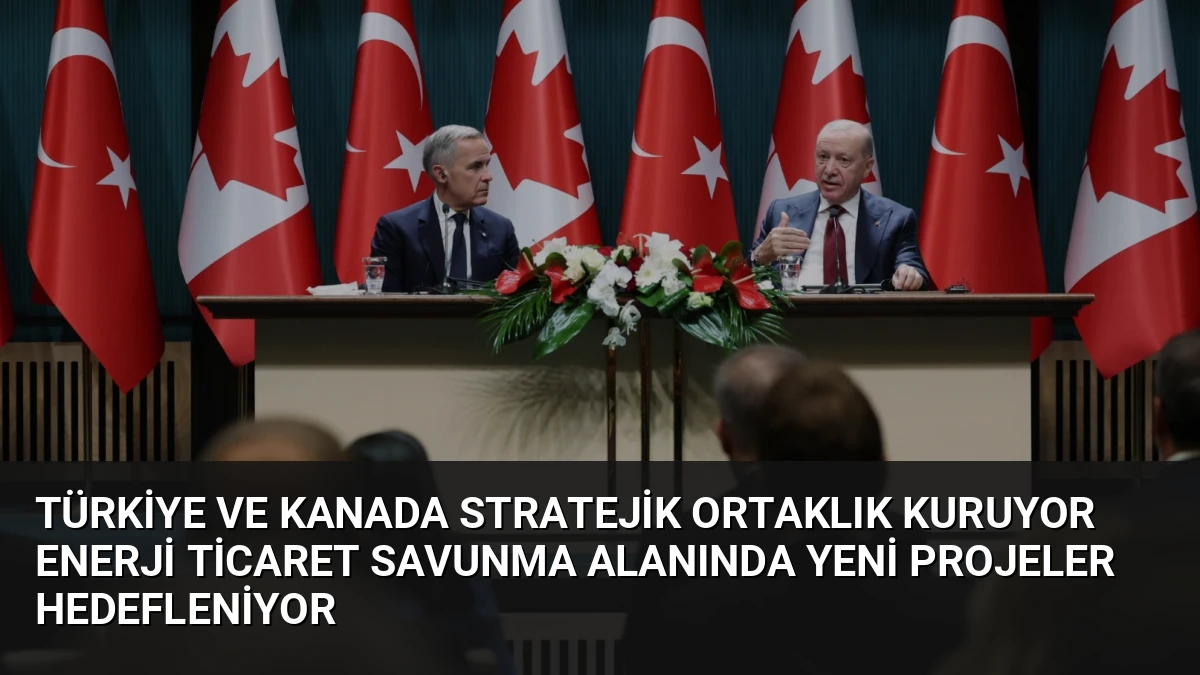 Türkiye ve Kanada Stratejik Ortaklık Kuruyor Enerji Ticaret Savunma Alanında Yeni Projeler Hedefleniyor