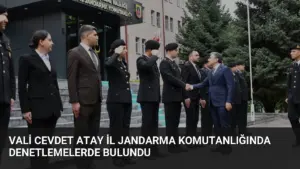 Vali Cevdet Atay İl Jandarma Komutanlığında Denetlemelerde Bulundu