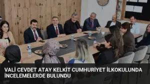 Vali Cevdet Atay Kelkit Cumhuriyet İlkokulunda incelemelerde bulundu