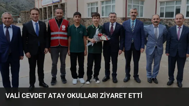 Vali Cevdet Atay Okulları Ziyaret Etti
