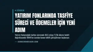 Yatırım fonlarında tasfiye süreci ve ödemeler için yeni adım